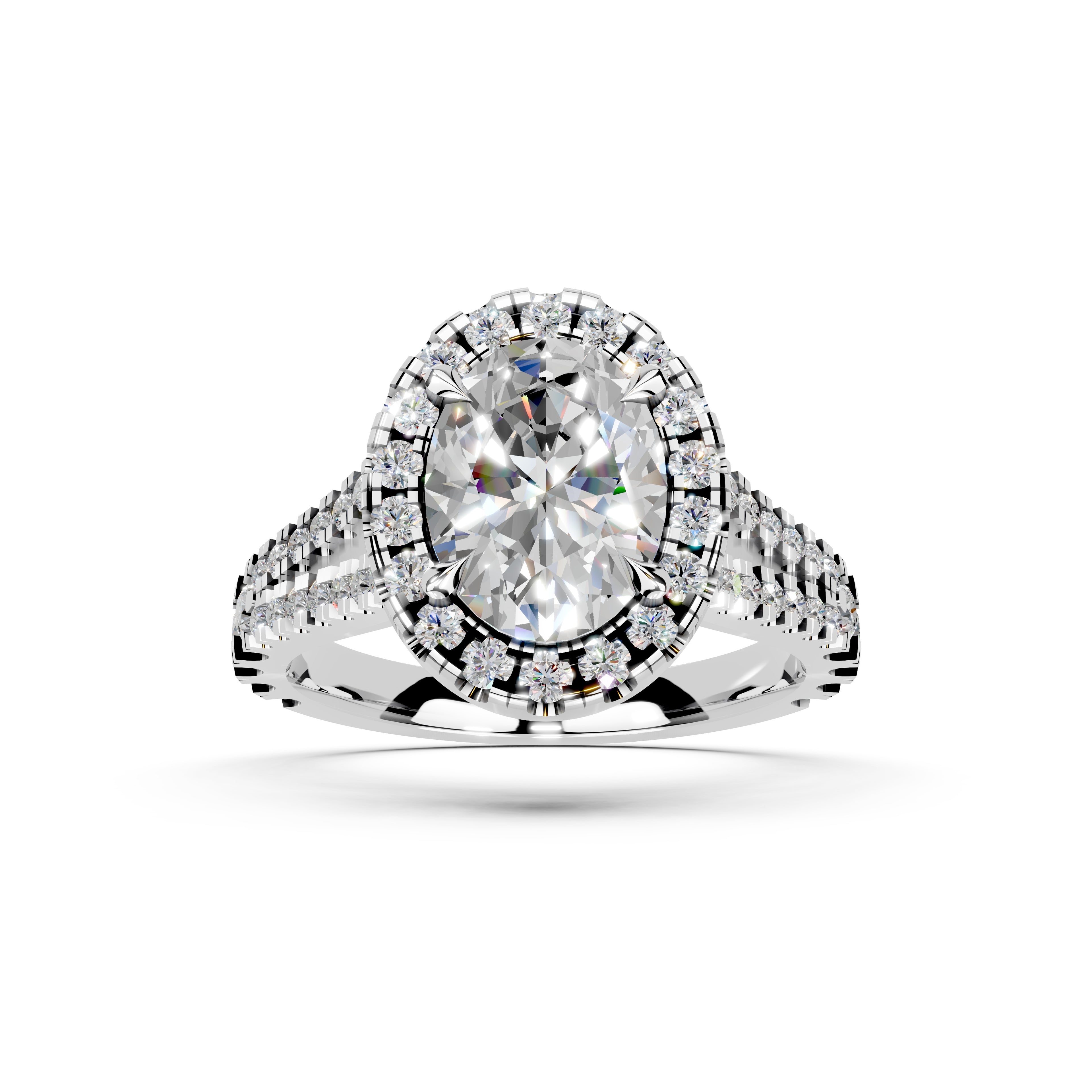 OVAL ENGAGMENT RING
